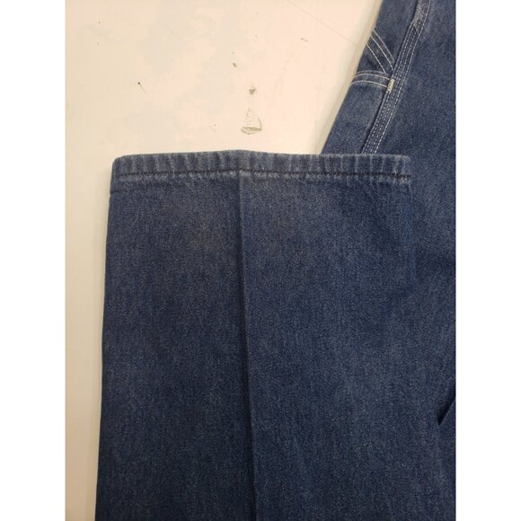 Carhartt Overalls Mens 38x32 Blue Denim 100% Cotton RN#14806 Pre Owned - Picture 3 of 13